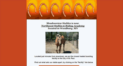 Desktop Screenshot of meadowviewstables.com