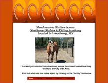 Tablet Screenshot of meadowviewstables.com